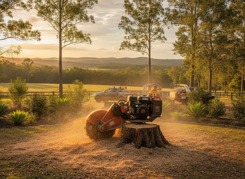 Stump Grinding performed by Werribee Arborist in the Werribee